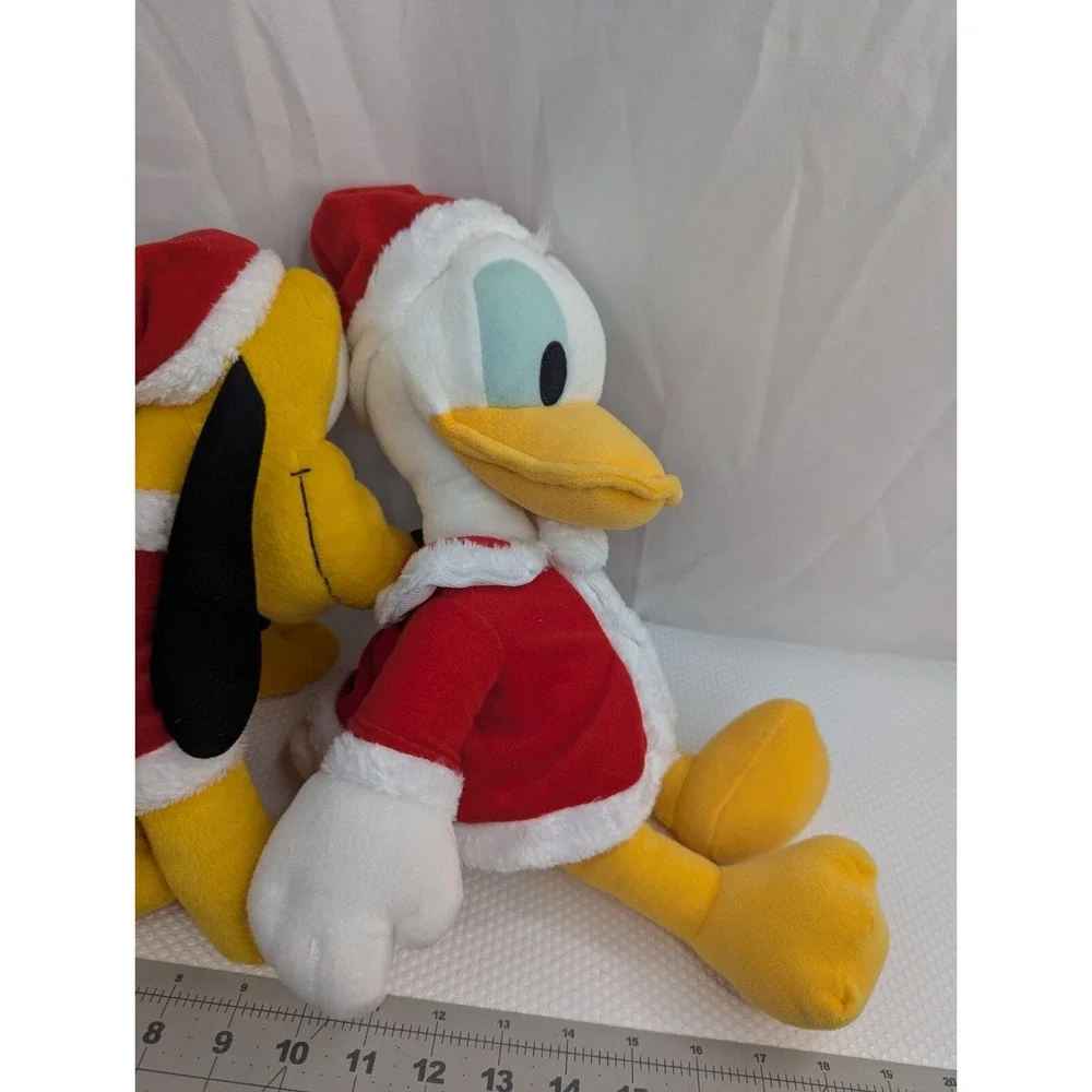 Disney Sega Christmas Plush Donald Duck Pluto Lot Series 1 Stuffed‎ Animal Toy